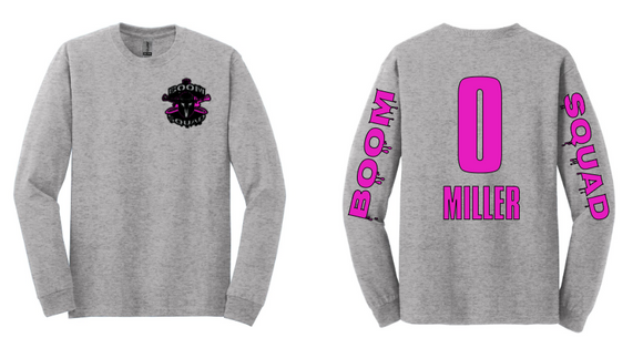 PINKTOBER Boom Squad Drip On Sleeves Long Sleeve Shirt