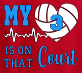 My Heart Is On That Court (Various Shirt Styles)