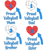 Proud Volleyball...(Various Shirt Styles)